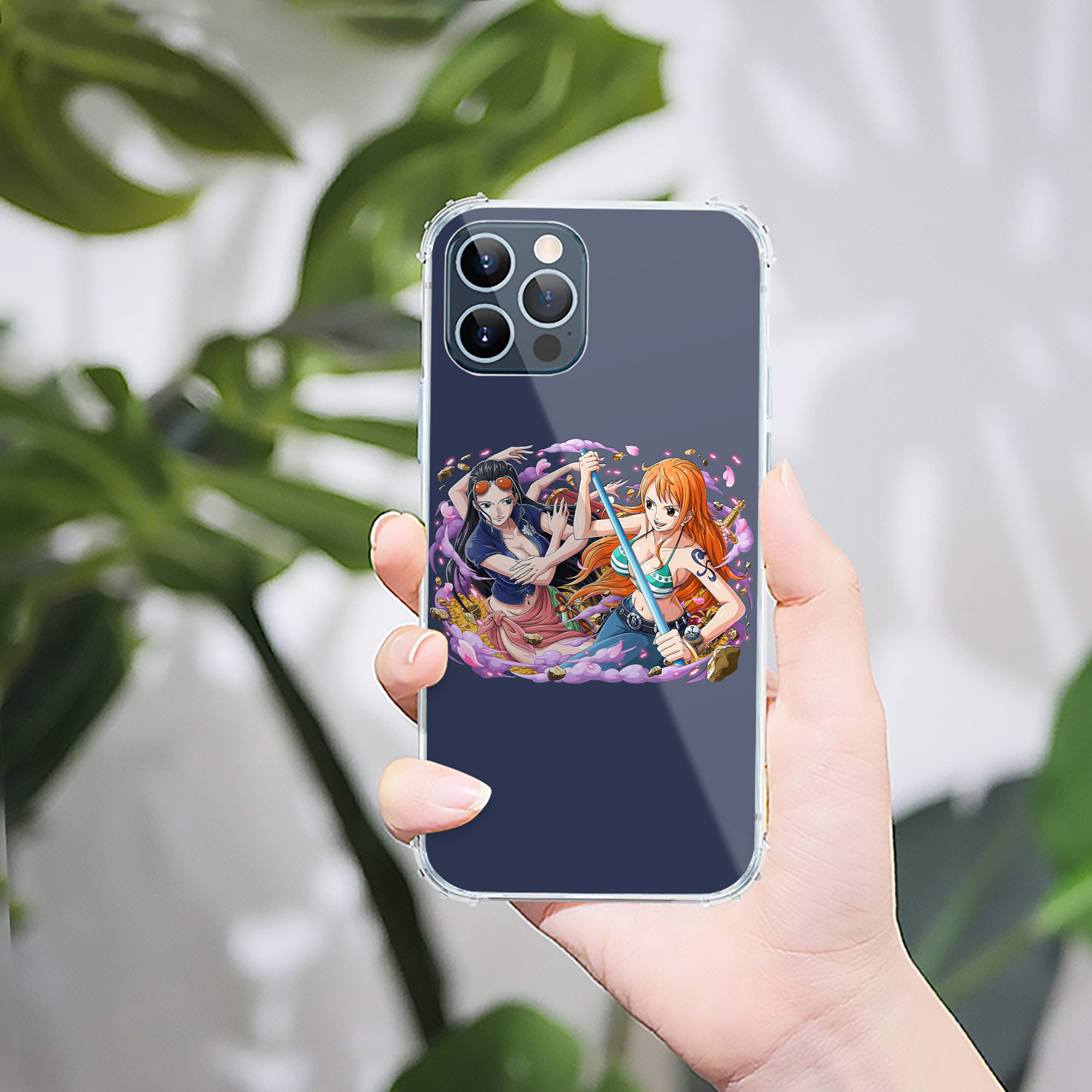 （画像用） ワンピース ニコ・ロビン ONE PIECE Nico Robin 【iPhone 12シリーズ対応】透明スマホケース（クリアソフトケース）